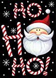 View Ho Ho Ho Santa Christmas Holiday Double Sided House Flag - 