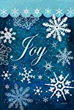 View Snowflake Flurries Decorative Colorful Winter Joy Snow House Flag - 