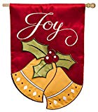 View Joyful Christmas Bells Regular Applique Flag - 