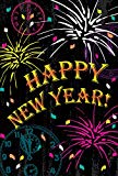 View Toland Home Garden New Year Celebration 28 x 40 Inch Decorative Happy Firework Party House Flag  - 