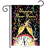 View Briarwood Lane Happy New Year Garden Flag Champagne Confetti 12.5" x 18" - 