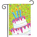 View Briarwood Lane Birthday Cake Celebration Garden Flag Happy Birthday 12.5" x 18" - 