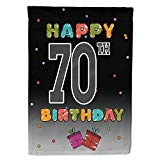 View Caroline's Treasures CJ1126GF Happy 70Th Birthday Flag, Small, Multicolor - 