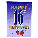 View Caroline's Treasures CJ1107GF Happy 16Th Birthday Flag, Small, Multicolor - 