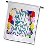 View 3dRose fl_52361_1 Happy 60Th Birthday Garden Flag, 12 by 18-Inch - 