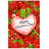 View Morigins Red Rose Garden Happy Valentine's Day Double Sided Garden Flag 12"x18" by Morigins - 