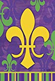 View Toland Home Garden Fleur De-Lis 12.5 x 18 Inch Decorative Mardi Gras Classic Design Collage Garden Flag - 