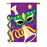 View Mardi Gras Flag Indoor/outdoor 28" X 44" - 