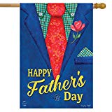 View Briarwood Lane Father's Day Suit House Flag Holiday Dads Tie 28" x 40" - 