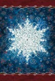 View Toland Home Garden Solo Snowflake 28 x 40 Inch Decorative Winter Design House Flag (1010546) - 