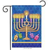 View Briarwood Lane Happy Hanukkah Garden Flag Holiday Menorah 12.5" x 18" - 