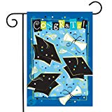 View Briarwood Lane Graduation Celebration Garden Flag Grads Diploma Caps 12.5" x 18" - 