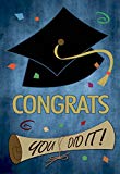 View Morigins Happy Graduation Cap Celebrate Graduation Garden Flag 12.5" x 18" - 